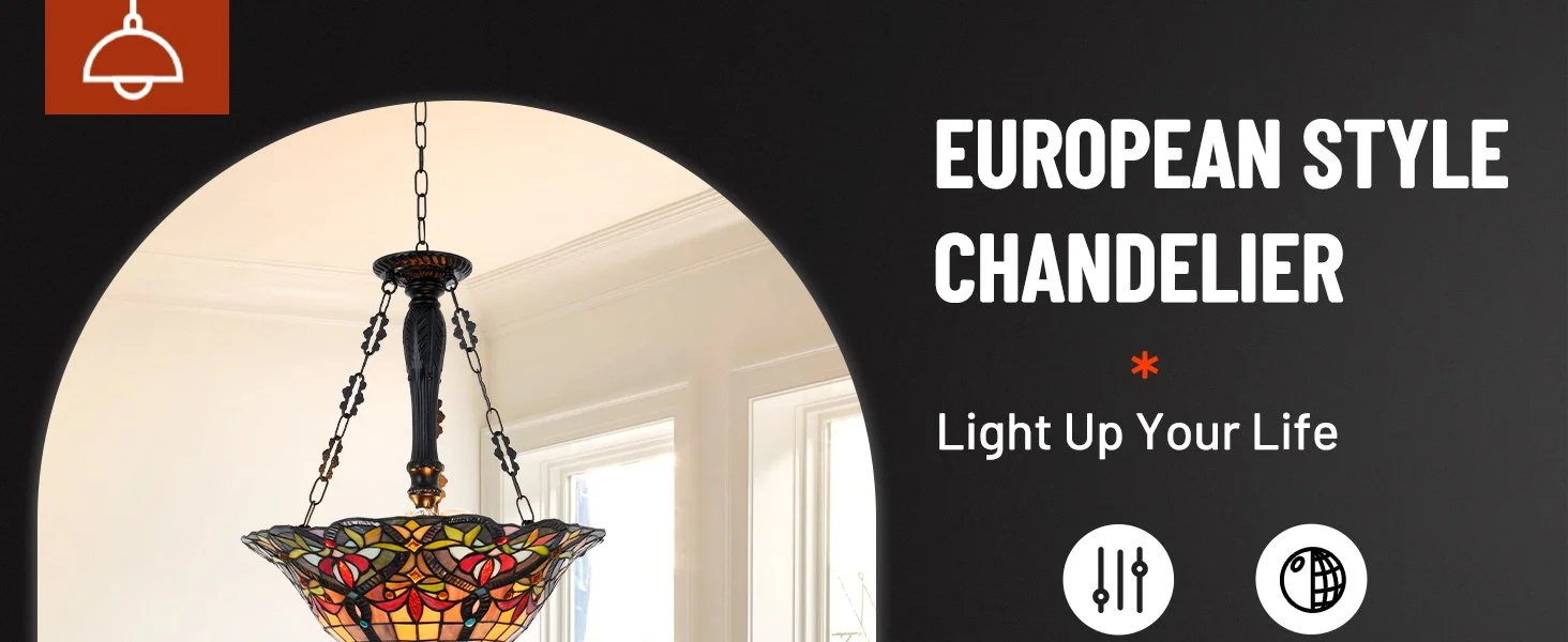 Tiffany Victorian Glass Chandelier DS-DR32 — EFperfect